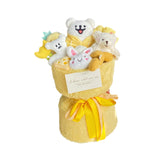 Maxbell Plush Doll Bouquet Cute Dog Bouquet for Engagement Anniversary Bridal Shower Yellow