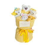 Maxbell Plush Doll Bouquet Cute Dog Bouquet for Engagement Anniversary Bridal Shower Yellow