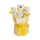 Maxbell Plush Doll Bouquet Cute Dog Bouquet for Engagement Anniversary Bridal Shower Yellow