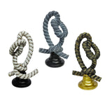 Knot Figurine Home Decoration Resin Ornament for Office Centerpieces Bedroom Blue