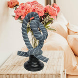Knot Figurine Home Decoration Resin Ornament for Office Centerpieces Bedroom Blue