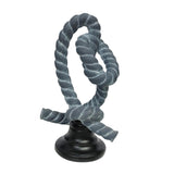 Knot Figurine Home Decoration Resin Ornament for Office Centerpieces Bedroom Blue