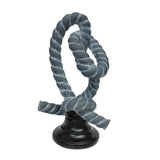 Knot Figurine Home Decoration Resin Ornament for Office Centerpieces Bedroom Blue