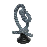 Knot Figurine Home Decoration Resin Ornament for Office Centerpieces Bedroom Blue