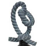 Knot Figurine Home Decoration Resin Ornament for Office Centerpieces Bedroom Blue