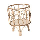 Handwoven Plant Stand Planter Rack Hotel Plant Table Corner Flowerpot Holder 26x31cm