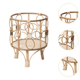 Handwoven Plant Stand Planter Rack Hotel Plant Table Corner Flowerpot Holder 26x31cm