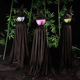 Maxbell 3Pcs Simulation Wizard Lamp Haunted House Horror Halloween Witch Ghost