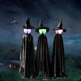 Maxbell 3Pcs Simulation Wizard Lamp Haunted House Horror Halloween Witch Ghost