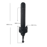 Wall Candle Sconce Vintage Candlestick Holder for Bedroom Living Room Mantel Long Strip