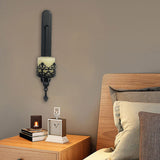 Wall Candle Sconce Vintage Candlestick Holder for Bedroom Living Room Mantel Long Strip