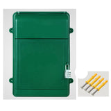 Maxbell Wall Mounted Mailbox with Combination Lock 13.5x10x4inch for Hotel Business Green