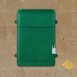 Maxbell Wall Mounted Mailbox with Combination Lock 13.5x10x4inch for Hotel Business Green