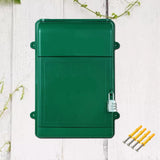 Maxbell Wall Mounted Mailbox with Combination Lock 13.5x10x4inch for Hotel Business Green