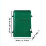 Maxbell Wall Mounted Mailbox with Combination Lock 13.5x10x4inch for Hotel Business Green
