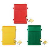 Maxbell Lockable Wall Hanging Mailbox Post Box Versatile Drop Box for Hotel Business Red