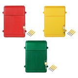 Maxbell Lockable Wall Hanging Mailbox Post Box Versatile Drop Box for Hotel Business Red