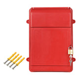 Maxbell Lockable Wall Hanging Mailbox Post Box Versatile Drop Box for Hotel Business Red
