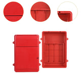 Maxbell Lockable Wall Hanging Mailbox Post Box Versatile Drop Box for Hotel Business Red