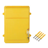 Maxbell Lockable Wall Hanging Mailbox Post Box Versatile Drop Box for Hotel Business Yellow