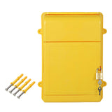 Maxbell Lockable Wall Hanging Mailbox Post Box Versatile Drop Box for Hotel Business Yellow