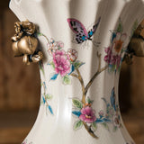 Ceramic Flower Vase Vintage Table Centerpiece for Entrance Living Room Party Style A
