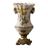 Ceramic Flower Vase Vintage Table Centerpiece for Entrance Living Room Party Style A