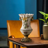 Ceramic Flower Vase Vintage Table Centerpiece for Entrance Living Room Party Style A