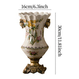 Ceramic Flower Vase Vintage Table Centerpiece for Entrance Living Room Party Style A