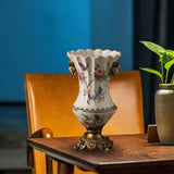 Ceramic Flower Vase Vintage Table Centerpiece for Entrance Living Room Party Style B