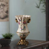 Ceramic Flower Vase Vintage Table Centerpiece for Entrance Living Room Party Style B