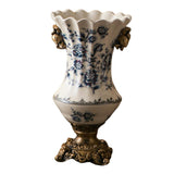 Ceramic Flower Vase Vintage Table Centerpiece for Entrance Living Room Party Style C
