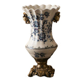 Ceramic Flower Vase Vintage Table Centerpiece for Entrance Living Room Party Style C