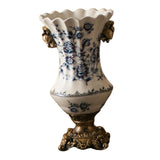 Ceramic Flower Vase Vintage Table Centerpiece for Entrance Living Room Party Style C