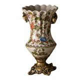 Ceramic Flower Vase Vintage Table Centerpiece for Entrance Living Room Party Style D