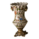 Ceramic Flower Vase Vintage Table Centerpiece for Entrance Living Room Party Style D