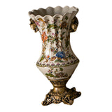 Ceramic Flower Vase Vintage Table Centerpiece for Entrance Living Room Party Style D