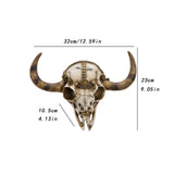 Cow Head Wall Decor Artwork Wall Sculpture for Farmhouse Gallery Living Room White