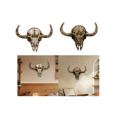 Cow Head Wall Decor Artwork Wall Sculpture for Farmhouse Gallery Living Room White