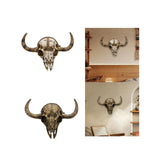 Cow Head Wall Decor Artwork Wall Sculpture for Farmhouse Gallery Living Room White