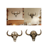 Cow Head Wall Decor Artwork Wall Sculpture for Farmhouse Gallery Living Room White