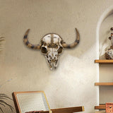 Cow Head Wall Decor Artwork Wall Sculpture for Farmhouse Gallery Living Room White