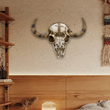 Cow Head Wall Decor Artwork Wall Sculpture for Farmhouse Gallery Living Room White