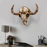 Cow Head Wall Decor Artwork Wall Sculpture for Farmhouse Gallery Living Room White