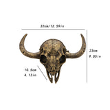 Cow Head Wall Decor Artwork Wall Sculpture for Farmhouse Gallery Living Room Black Gold