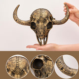 Cow Head Wall Decor Artwork Wall Sculpture for Farmhouse Gallery Living Room Black Gold