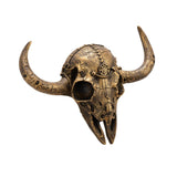 Cow Head Wall Decor Artwork Wall Sculpture for Farmhouse Gallery Living Room Black Gold