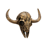 Cow Head Wall Decor Artwork Wall Sculpture for Farmhouse Gallery Living Room Black Gold