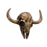 Cow Head Wall Decor Artwork Wall Sculpture for Farmhouse Gallery Living Room Black Gold