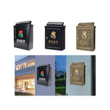Maxbell Newspaper Holder Box Decorative Drop Box for Outside House Front Door Garden red rose black box